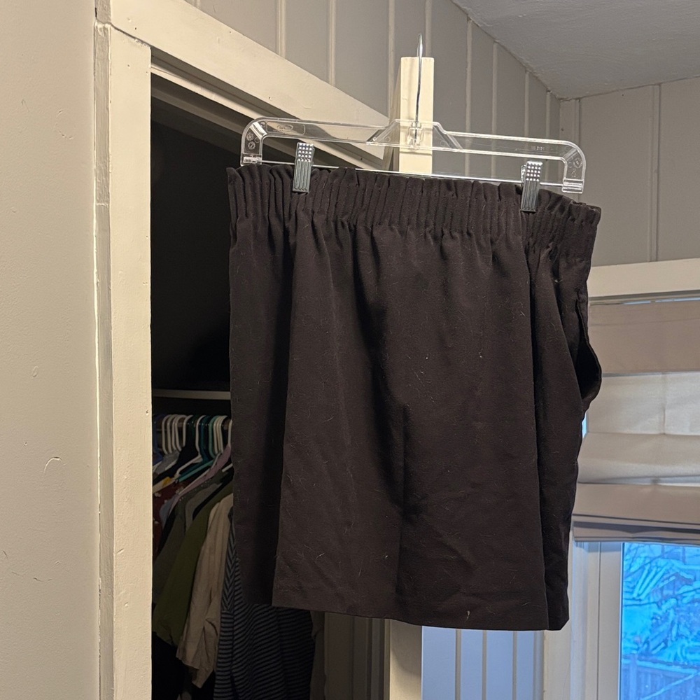J. Crew Black Elastic Waist Skirt